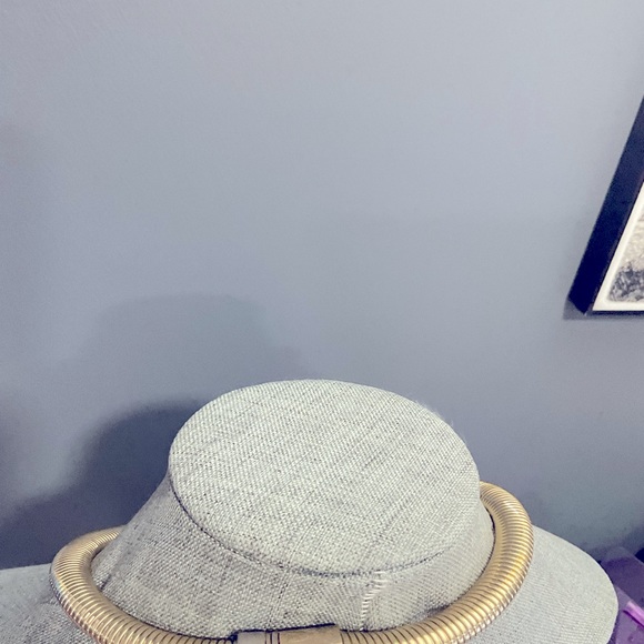 Vintage Gold Tone Snake Chain Chunky Collar Necklace - Picture 8 of 8